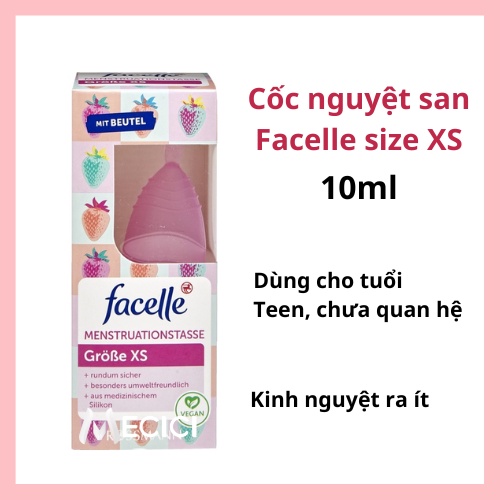 Cốc nguyệt san mẫu mới Size XS - S - M mẫu mới - Shop Mecici