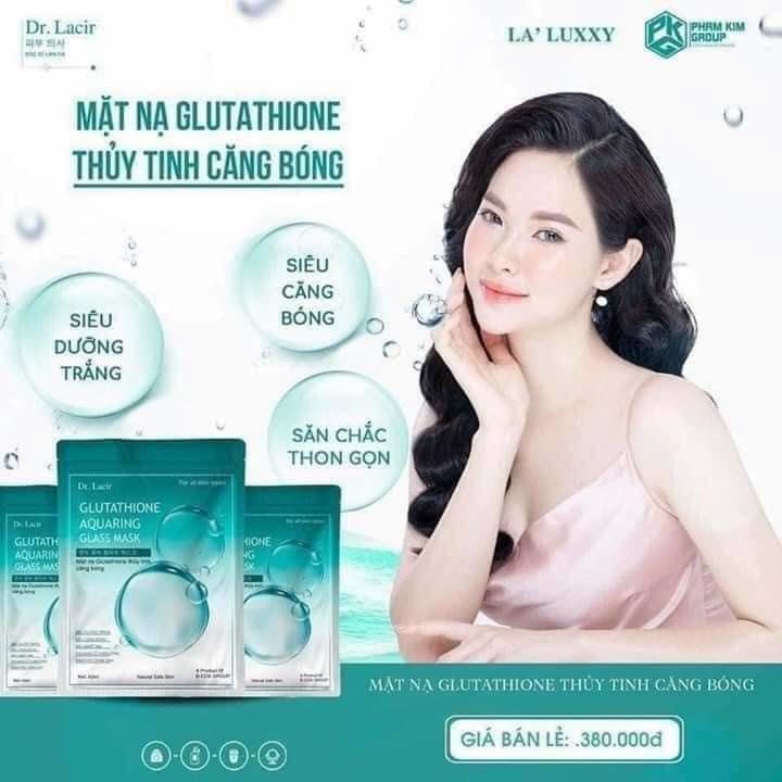 Mặt nạ dưỡng da Minhchaustore mặt nạ glutathione thủy tinh dr lacir siêu căng bóng siêu dưỡng da