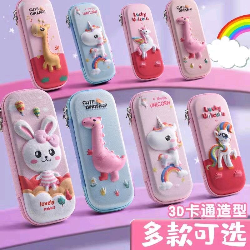(cute) Hộp đựng bút 3D dễ thương cho học sinh hình đẹp chống nước
