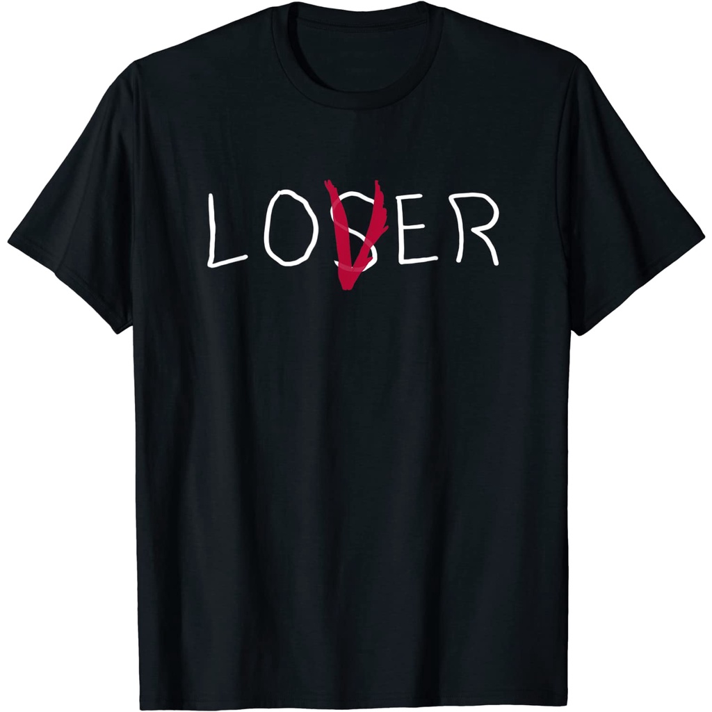 Áo Thun Màu Tối In Chữ TXT Loser Cá Tính Cho Nam Và Nữ