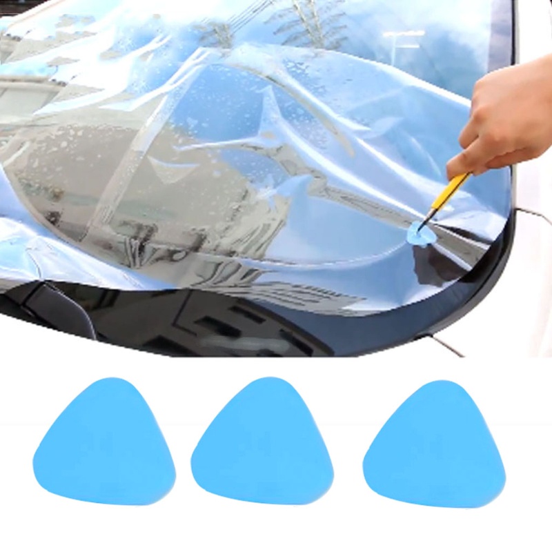 Dụng Cụ Cạo Hình Tam Giác Bằng Nhựa Cứng Dán Kính Cửa Sổ Xe Hơi