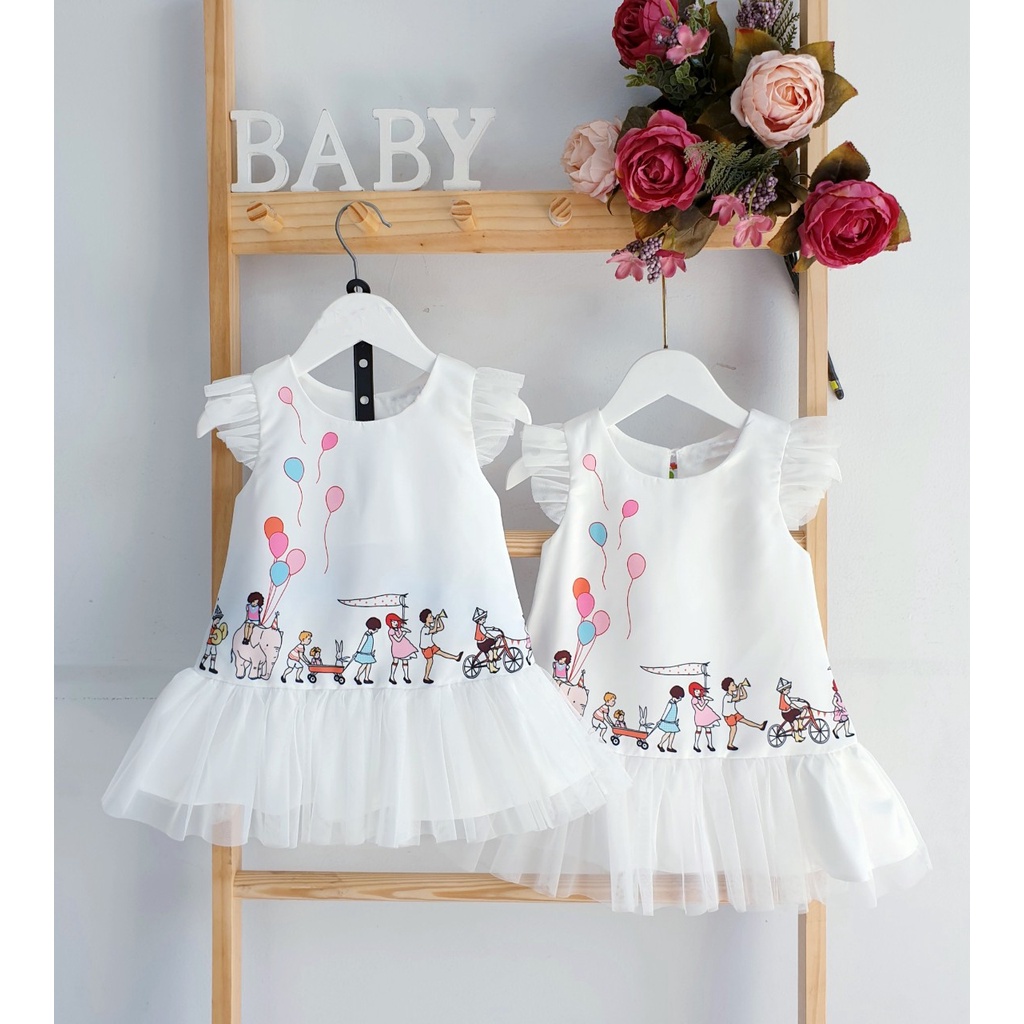 Đầm công chúa bé gái thiết kế PN (24-35 kg)