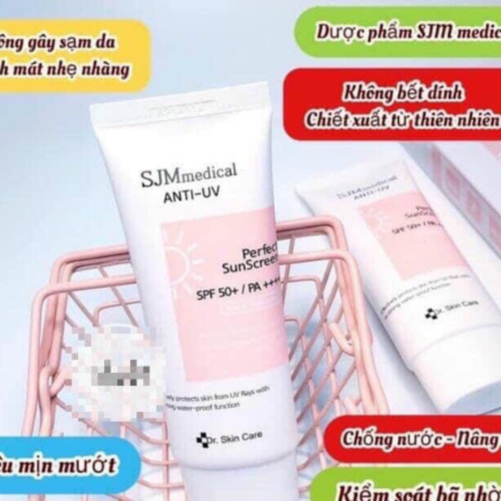 Kem Chống Nắng SJM MEDIAL ANTI-UV Dr Skin Care SPF50/PA++++, Chống Nước, Nâng Tone - 60g [ Chính - Hãng - Hàn Quốc ]
