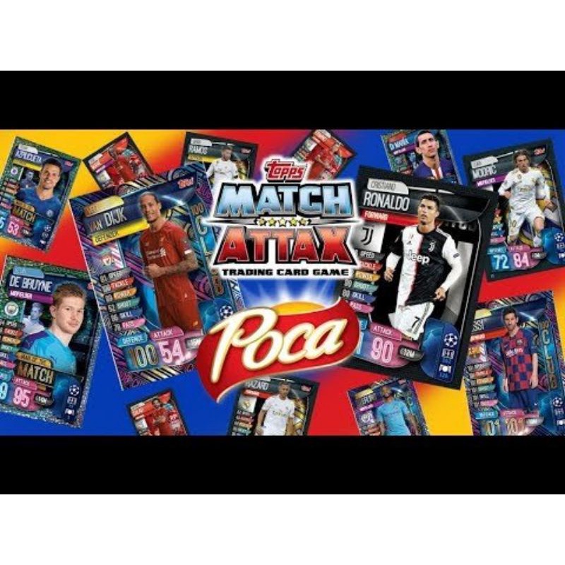 Thẻ cầu thủ bóng đá IN CUSTOM ngẫu nhiên size Poca MATCH ATTAX CÁC MÙA GIẢI TỪ 2010-2022 thẻ in custom ST STORE CARD
