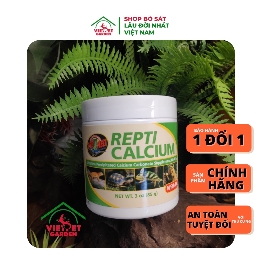 Canxi Calcium D3 cho bò sát và động vật lưỡng cư Zoomed | Vietpetgarden