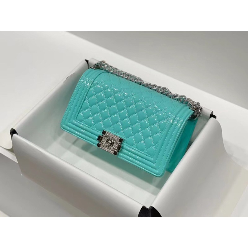 Túi xách nữ Size 25 Da bóng+ Khoá nạm Fullbox nam châm