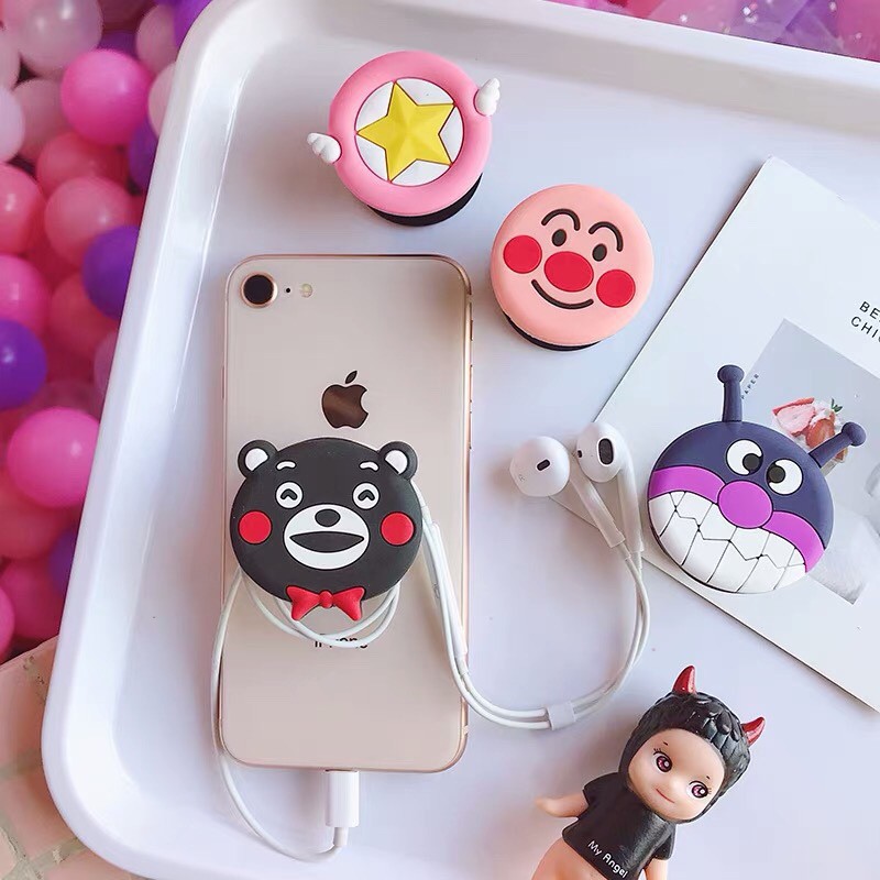 Giá đỡ Popsocket Silicon - Đỡ điện thoại, quấn tai nghe