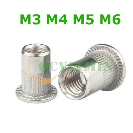RM# - Tán rút M3 M4 M5 M6 M8 M10 Ecu Rút Inox 304 Đai Ốc Rút Tùy Chọn