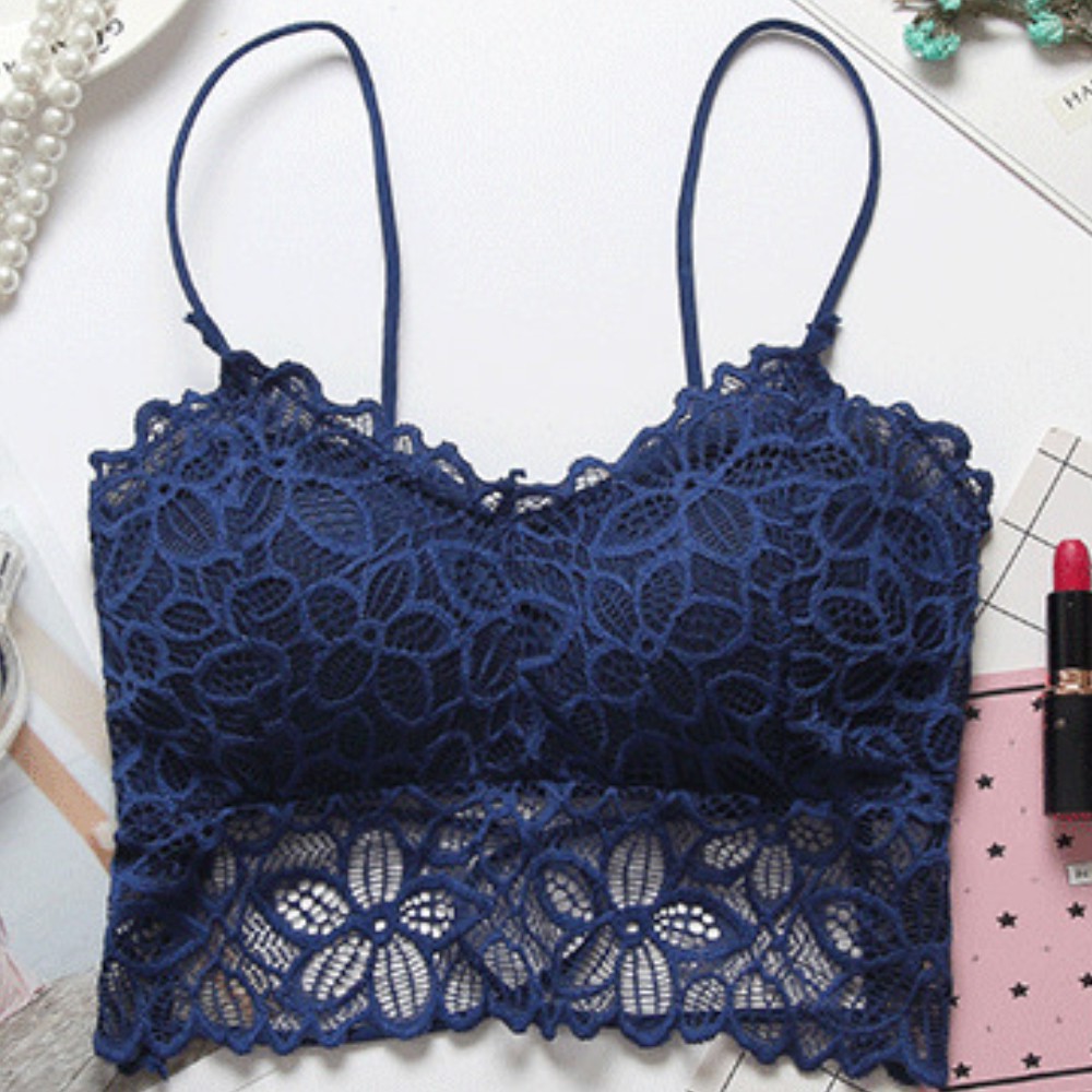 Áo lót hai dây phối ren sexy không gọng cho nữ | BigBuy360 - bigbuy360.vn