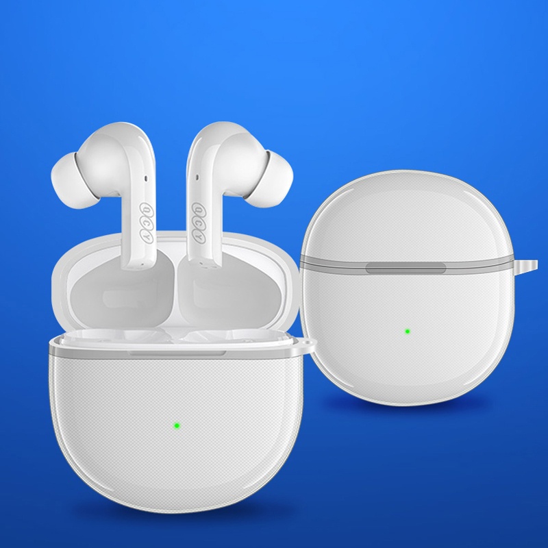 Vỏ Bảo Vệ Hộp Sạc Tai Nghe QCY T18 Bằng TPU Trong Suốt