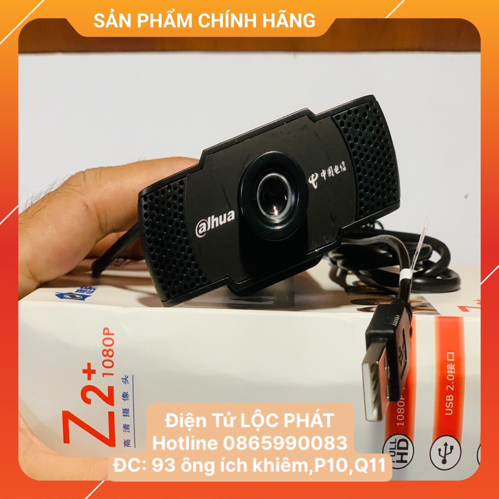 Webcam học online Full HD 1080p DAHUA Z2 Plus Chính hãng | Webcam máy tính hình ảnh sắc nét | Bảo hành 6 tháng