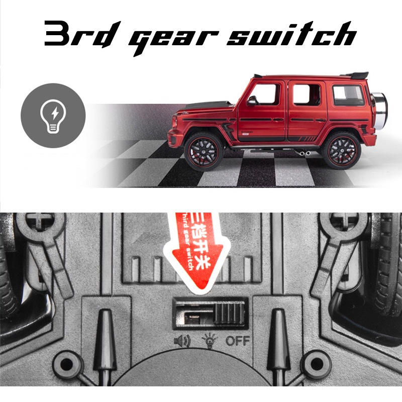 Mô Hình Xe Hơi Brabus G800 Bằng Hợp Kim Tỉ Lệ 1: 24 Có Đèn Và Nhạc Độc Đáo Sống Động