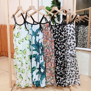 VÁY ĐẦM 2 DÂY LANH HOA NHÍ / CÚC HOẠ MI