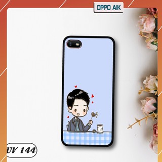 Ốp lưng oppo a1k lưng nhám viền dẻo