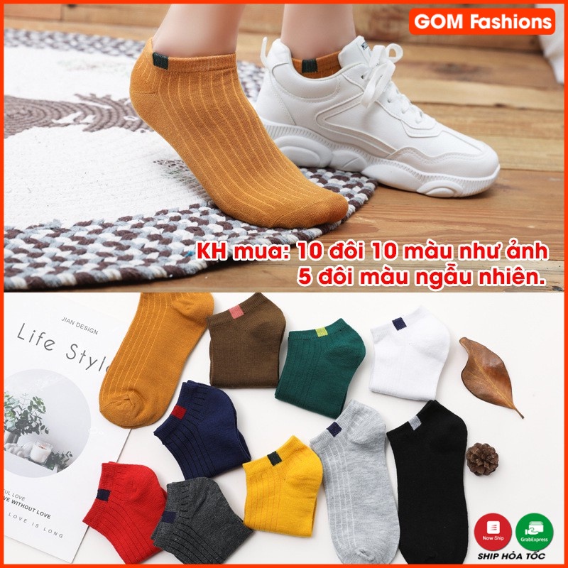 Set 5 đôi tất cổ ngắn Hàn Quốc (Nhiều Mẫu)