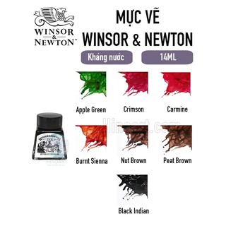 [Vàng/ Nâu] Mực nước Winsor&Newton 14ml