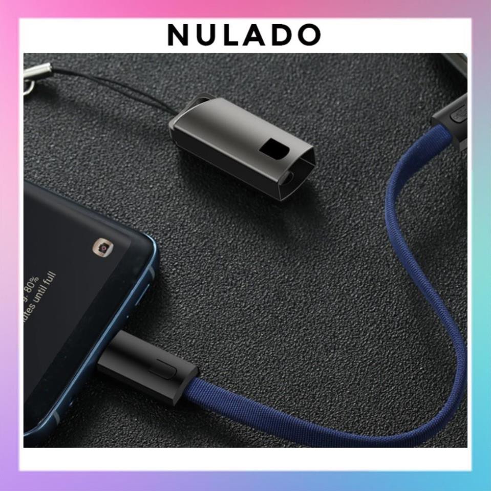 Cáp sạc iPhone Lightning – Type C – Micro USB loại ngắn 20 cm mẫu 2 NULADO