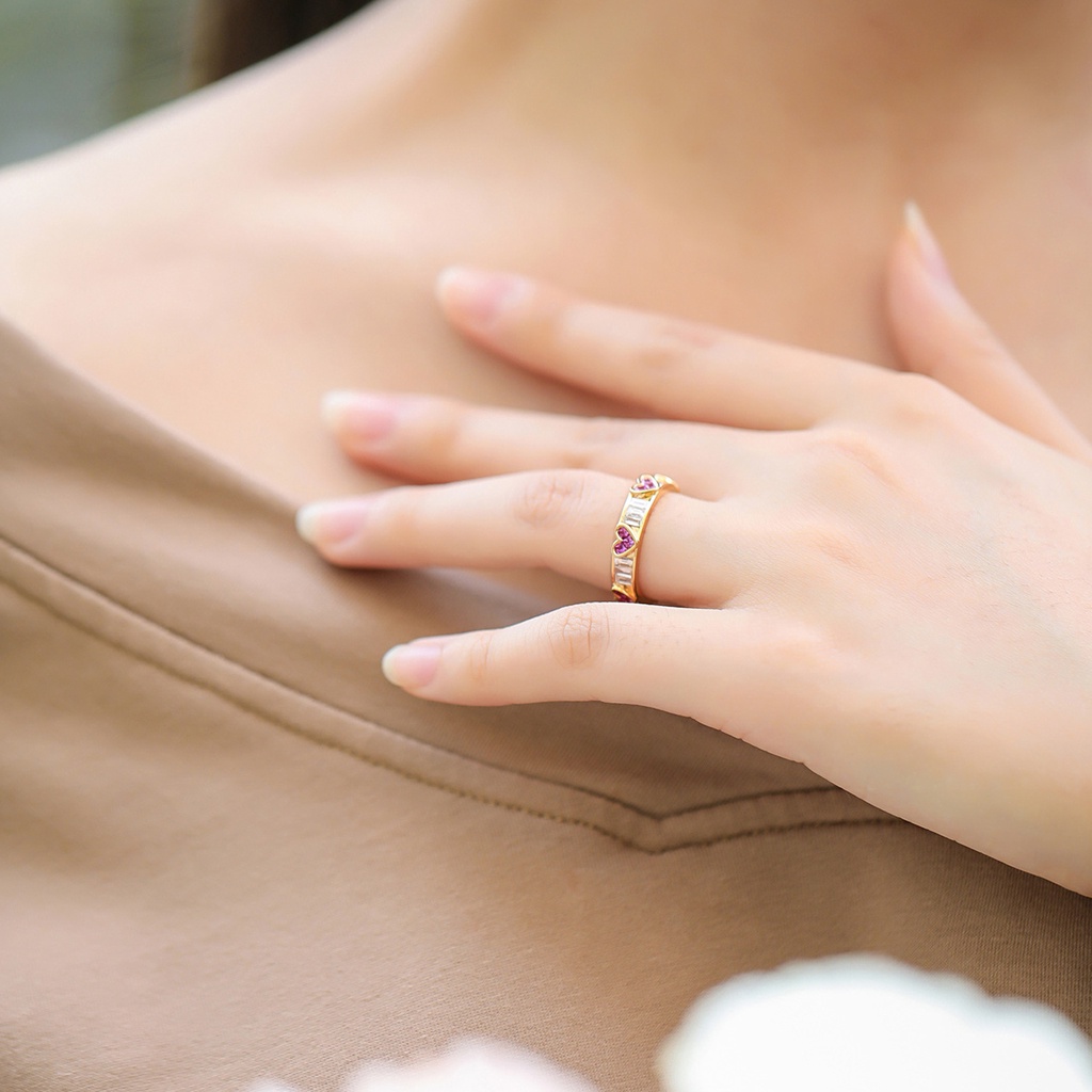 Nhẫn Đeo Tay Đính Đá Lấp Lánh Cho Nữ