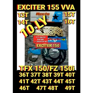 NHÔNG SÊN DĨA 10LY EXCITER 150/EXCITER 155 VVA/TFX 150/FZ 150i SÊN VÀNG 10LY 36,37,38,39,40,41,42,43,44,45,46,47,48,49