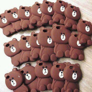 Ốp gấu Brown 3D