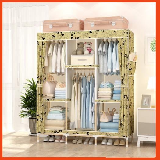 Tủ Vải loai 1 khung gỗ 3 buồng vải đỡ nâng cấp mới