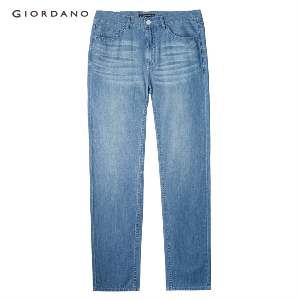 Quần jean dài GIORDANO 13111011 100% cotton thiết kế tinh tế thời trang cho nam