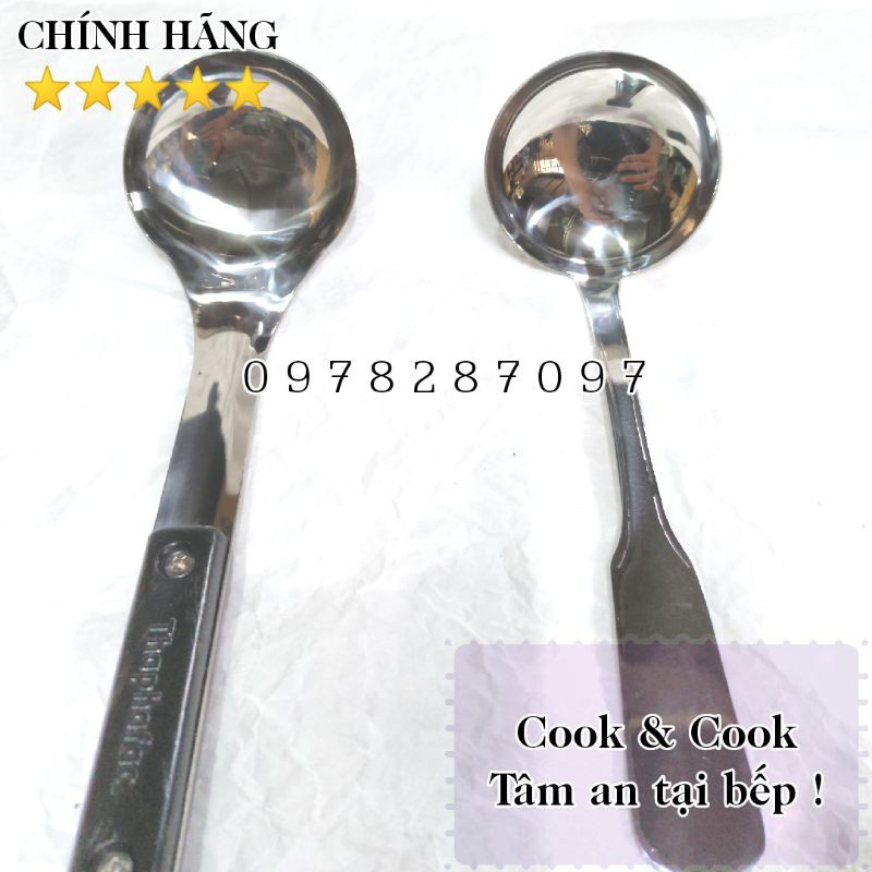 Muỗng canh muôi múc canh vá múc canh vá súp inox 304 cao cấp Thaphafac- Vietcook