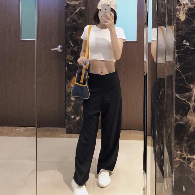 Áo croptop nữ tay ngắn dáng ôm Phiong sg