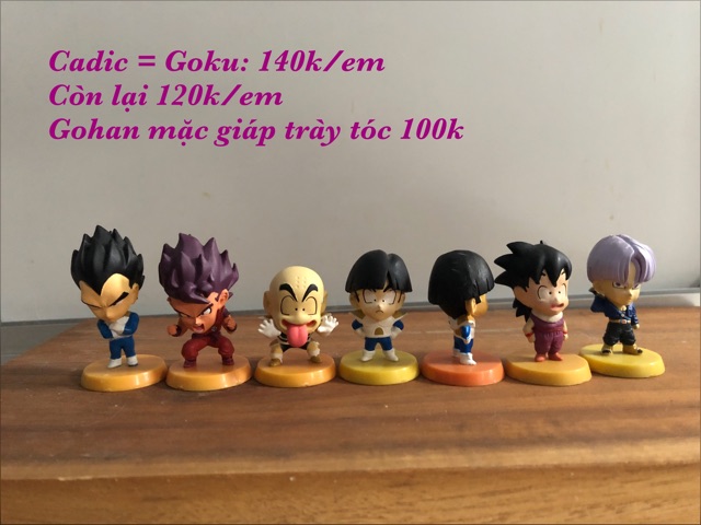 Mô hình Dragon Ball - figure đế cam chibi 2nd nobox như hình
