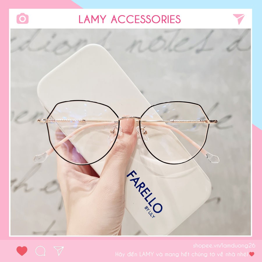 Gọng Kính Kim Loại Mảnh 2968 - Gọng Cận Kiểu Dáng Hàn Quốc Mẫu Mới