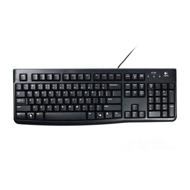 Bàn phím có dây Logitech K120 bền bỉ hàng chính hãng