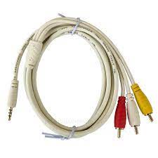 Dây loa choseal 3.5mm ra 3RCAđây av 1 ra 3 Choseal AQ5217 Hantamin chống nhiễu chính hãng dài 1.8m DZL1.5m