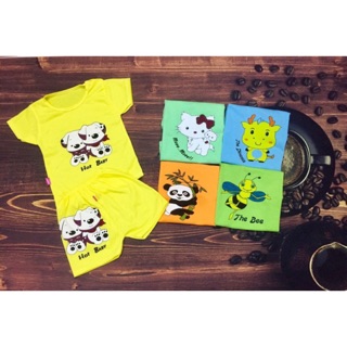 Set 5 bộ cộc in hình thú size đại cho bé  (16-22 kg)