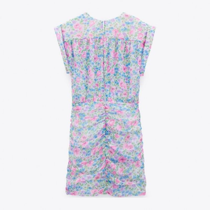 Váy hoa chất liệu voan siêu đẹp săn sa.le Za.ra A.uth size S