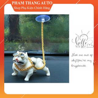 Chó Bully mô hình trang trí Taplo xe hơi