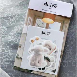 daice || ‘𝗸𝗶𝗹𝗹𝗶𝗻𝗴 𝗺𝗲 𝘀𝗼𝗳𝘁𝗹𝘆 𝘄𝗶𝘁𝗵 𝗰𝘂𝘁𝗲𝗻𝗲𝘀𝘀’ combo set - set postcard và sticker trang trí