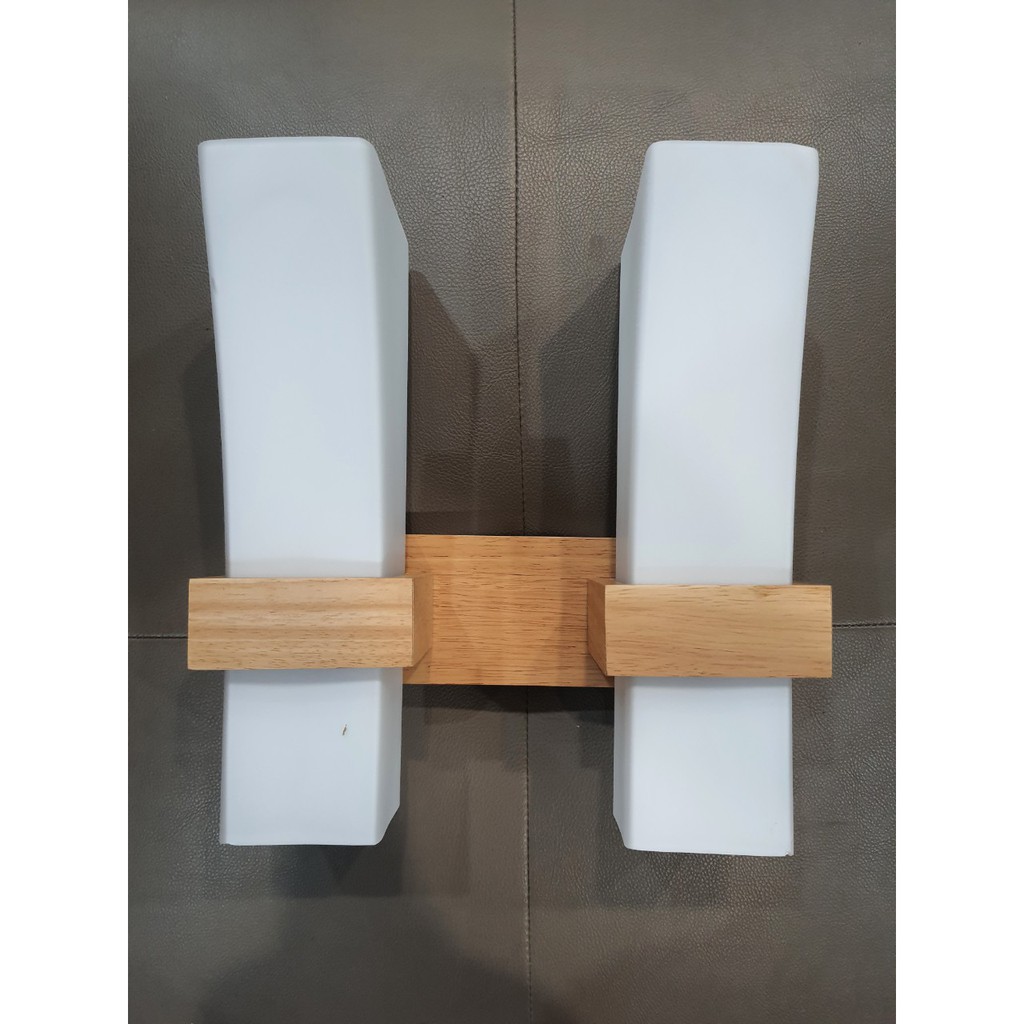 Đèn tường gỗ đôi cao cấp 8875/2