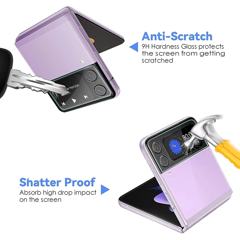 Kính CườNg LựC Trong SuốT BảO Vệ ỐNg KíNh Camera Cho Samsung Galaxy Z Flip5 Zflp5 Flip4 Flip 5 4 Flip3 3 5G