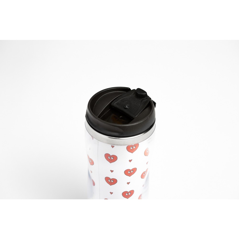 Bình Nước Giữ Nhiệt ARTBOX Hàn Quốc Có Nắp In Họa Tiết Trái Tim