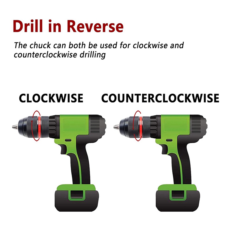1 Bộ Công Cụ Phần Cứng Kim Loại Không Khóa Mũi Khoan Chuck Hex Shank / SDS / Ổ Cắm Cái Hình Vuông