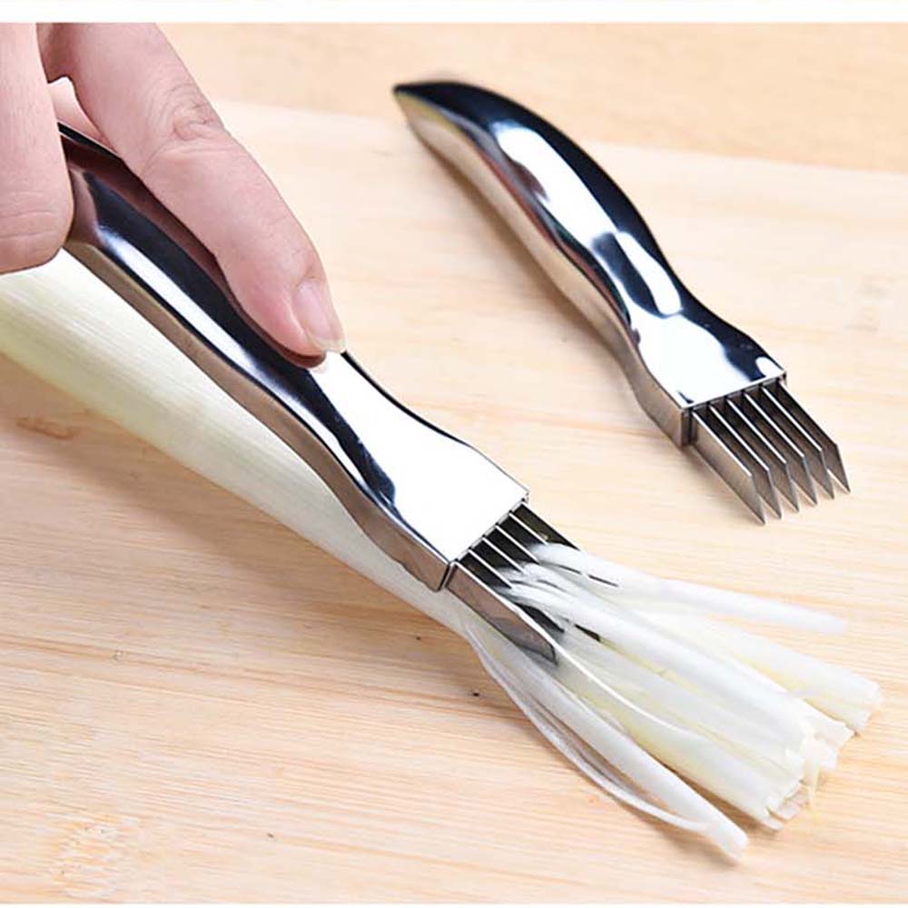 Máy cắt hành tây bằng thép không gỉ Graters Đa chức năng Hành tây Tỏi Cà chua Dao cắt rau củ Máy cắt lát Nhà bếp Tiện ích nấu ăn