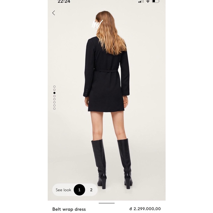 Đầm Vest M.a.n.g.o Kèm Belt