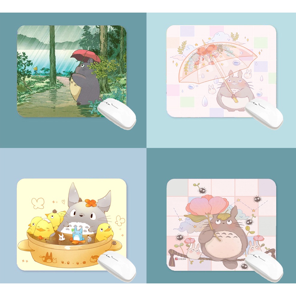 lót chuột totoro LOTI12 bàn di chuột cute dễ thương pastel 20 x 24 cm