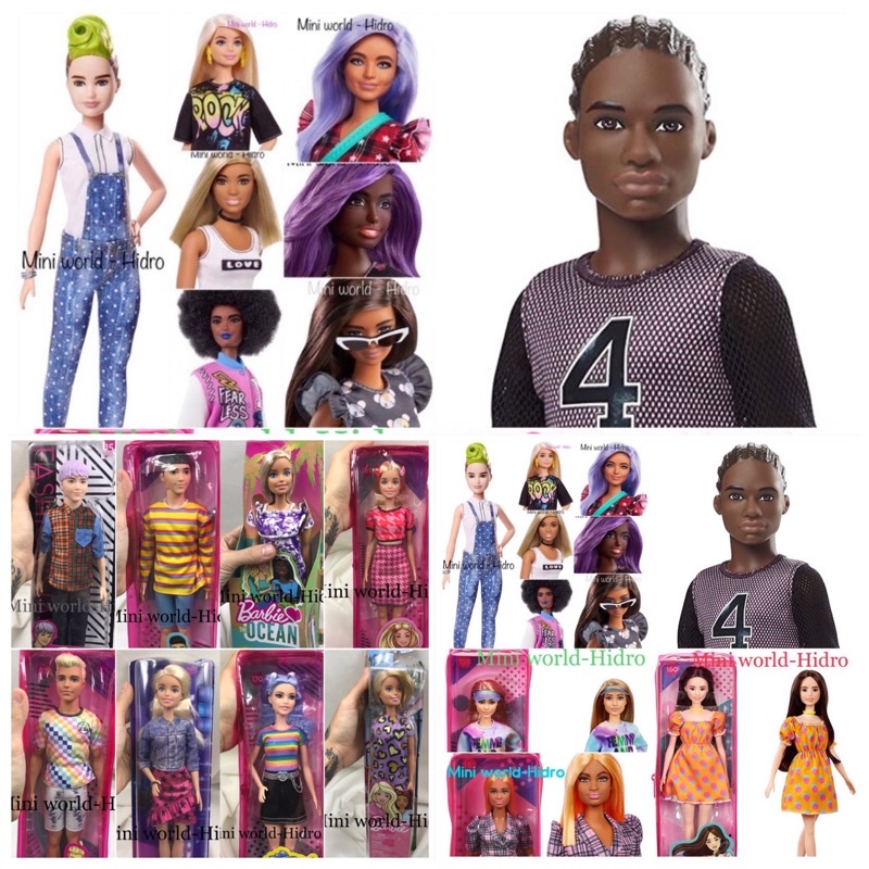 Búp bê Barbie fashionistas da đen chính hãng