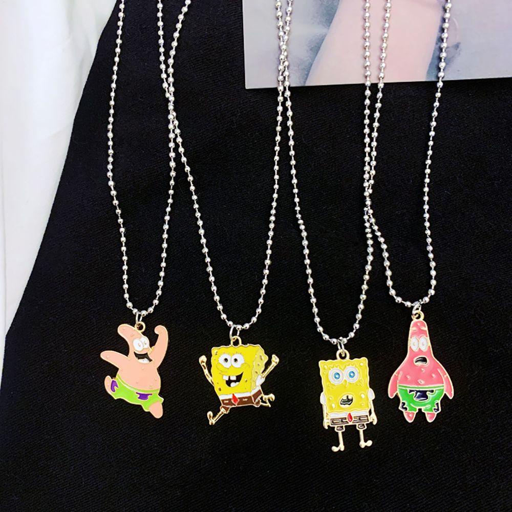 Vòng cổ Mặt Hoạt Hình SpongeBob Đơn Giản Cho Cặp Đôi