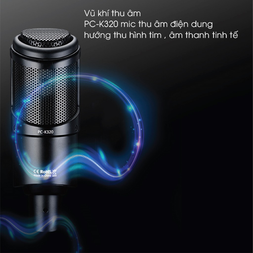 Mic thu âm Takstar PC-K320 ⚡ BH 1 NĂM ⚡ Chính Hãng Cho Thu Âm Hát Livestream Phòng Thu Chuyên Nghiệp Âm Thanh Sống Động