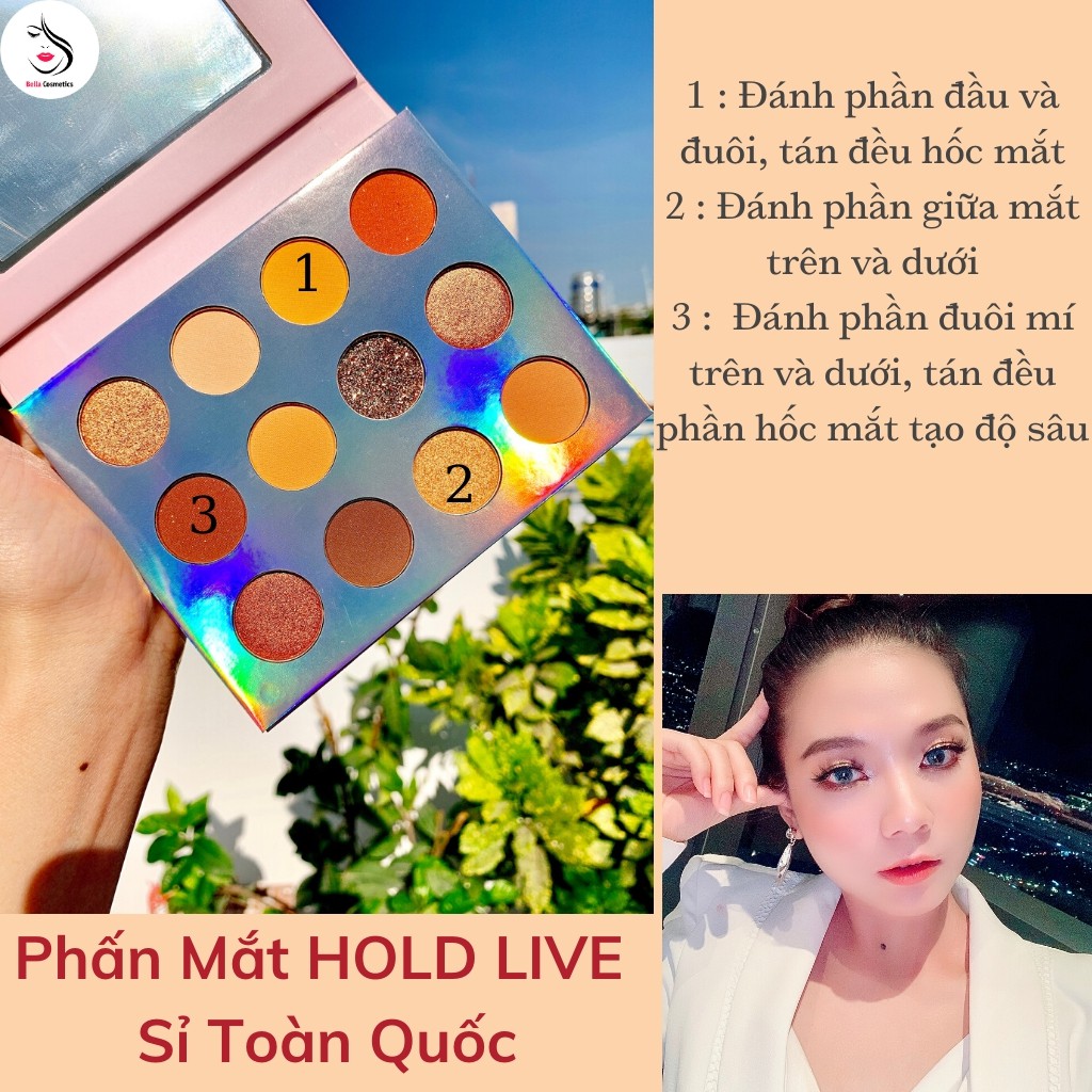 Bảng Phấn Mắt Hold Live 12 Ô TIMES SUMMER &amp; DREAM JOURNEY