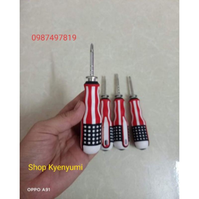 Tô Vít Khấc Cờ Mỹ 4 Li Hàng Loại Đẹp Không Ghỉ Sắt