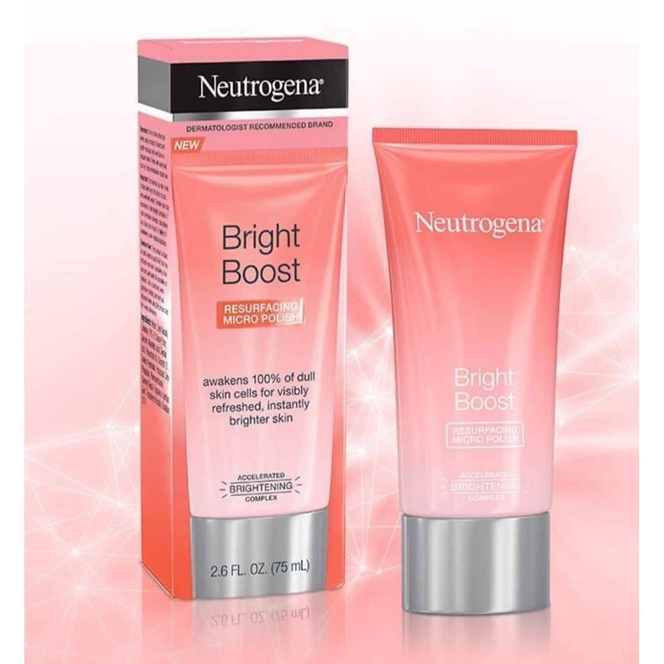 KEM TẨY SÁNG DA NEUTROGENA BRIGHT BOOST RESURFACING MICRO POLISH 75ML CHÍNH HÃNG - 5358