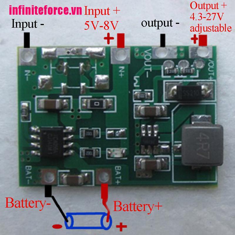 [IN*VN]USB lithium lipo 18650 battery charger 3.7V 4.2V to 5V 9V 12V 24V step up module